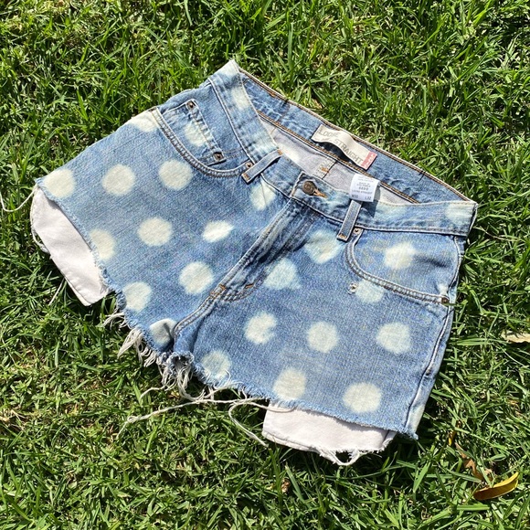 Levi's Pants - [Levi’s] Polka Dot Cutoffs